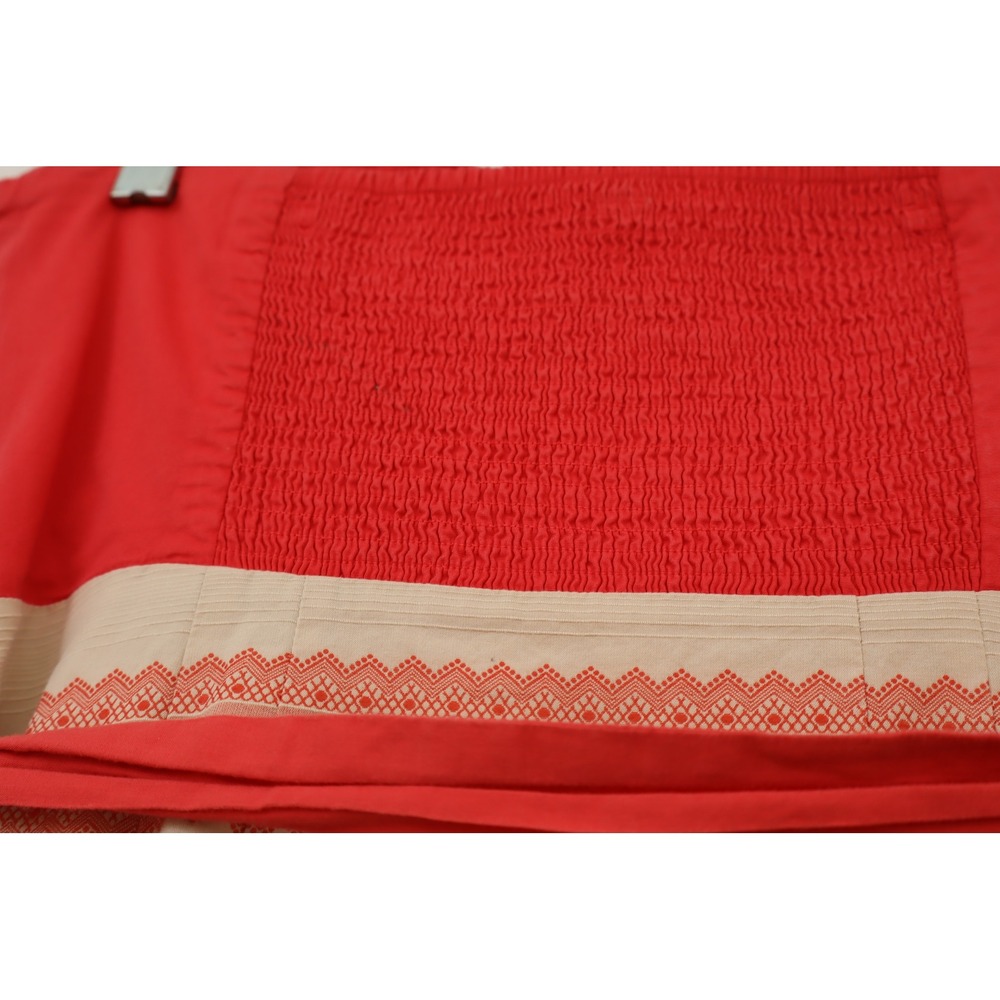 Maeve Anthropologie Strapless Coral Red Embroidered Sun Women Dress Size 8 NWOT - Picture 6 of 12